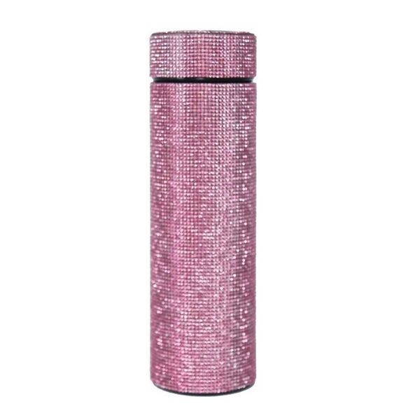 Rhinestone Stainless Steel Vacuum Insulated Water Bottle Thermos LED Temperature - Picture 7 of 15